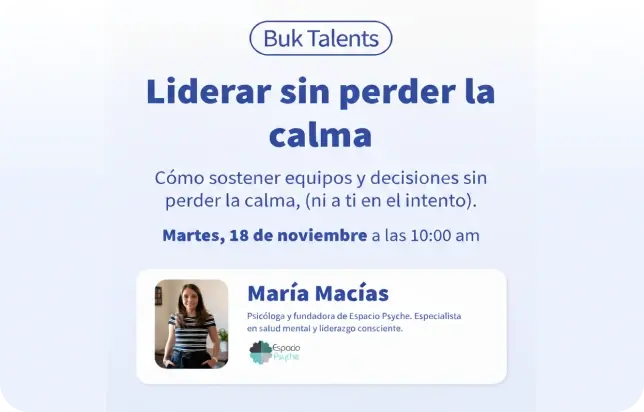 Buk Talents_ Liderar sin perder la calma por Espacio Psyche